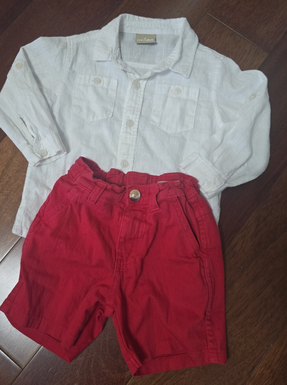 Kids Red Cotton Shorts – Casual Everyday Bottoms